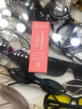 One Love Organics Love+ Eyebright Eye Serum - Coral Pink Box